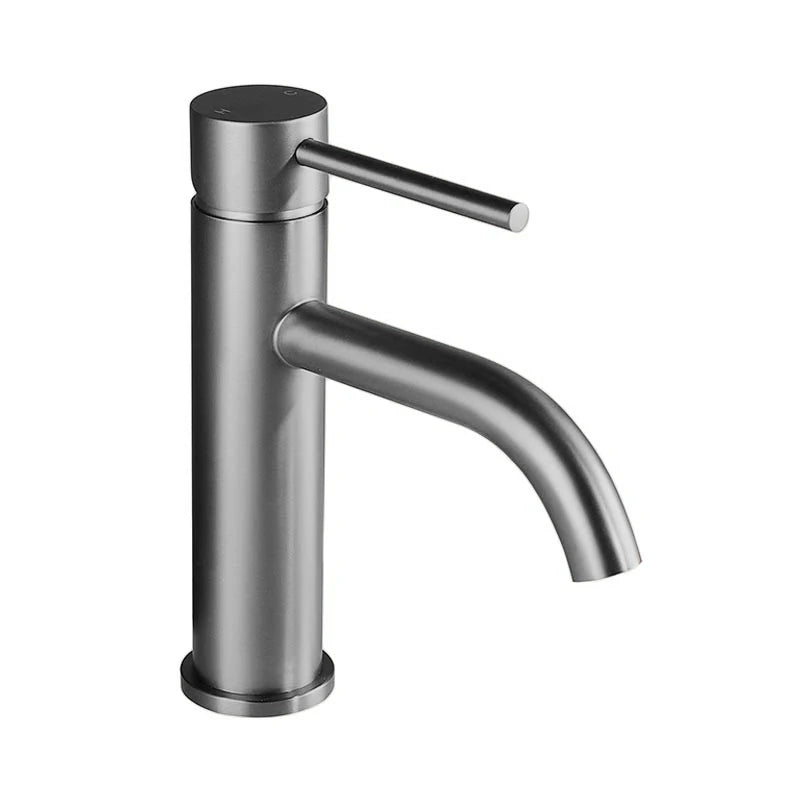 Brushed Rose Gold Bathroom Washbasin Faucet Deck Mounted Single Hole & Handle Cold And Hot Mixer Water Tap