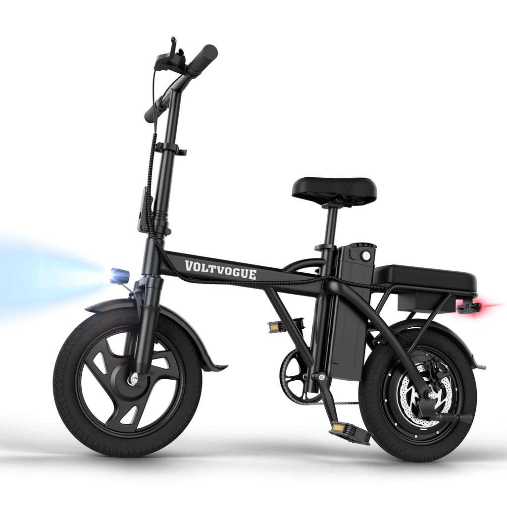 EU Stock 500W 48V 9Ah Foldable Electric Bike 22MPH 40Miles 14inch All-Terrain E-Bike for Adults Commuter City Bicycle with Suspension, Fast 3-7 Days Delivery, 365 Days Warranty, Ideal for Daily Travel